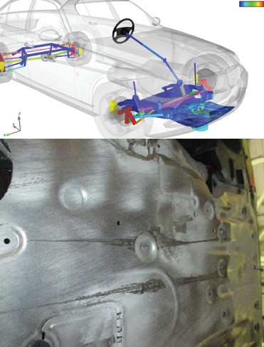 用Adams-Marc協同仿真對車輛極端負載狀況進行仿真(圖1) 用Adams-Marc協同仿真對車輛極端負載狀況進行仿真(圖1)
